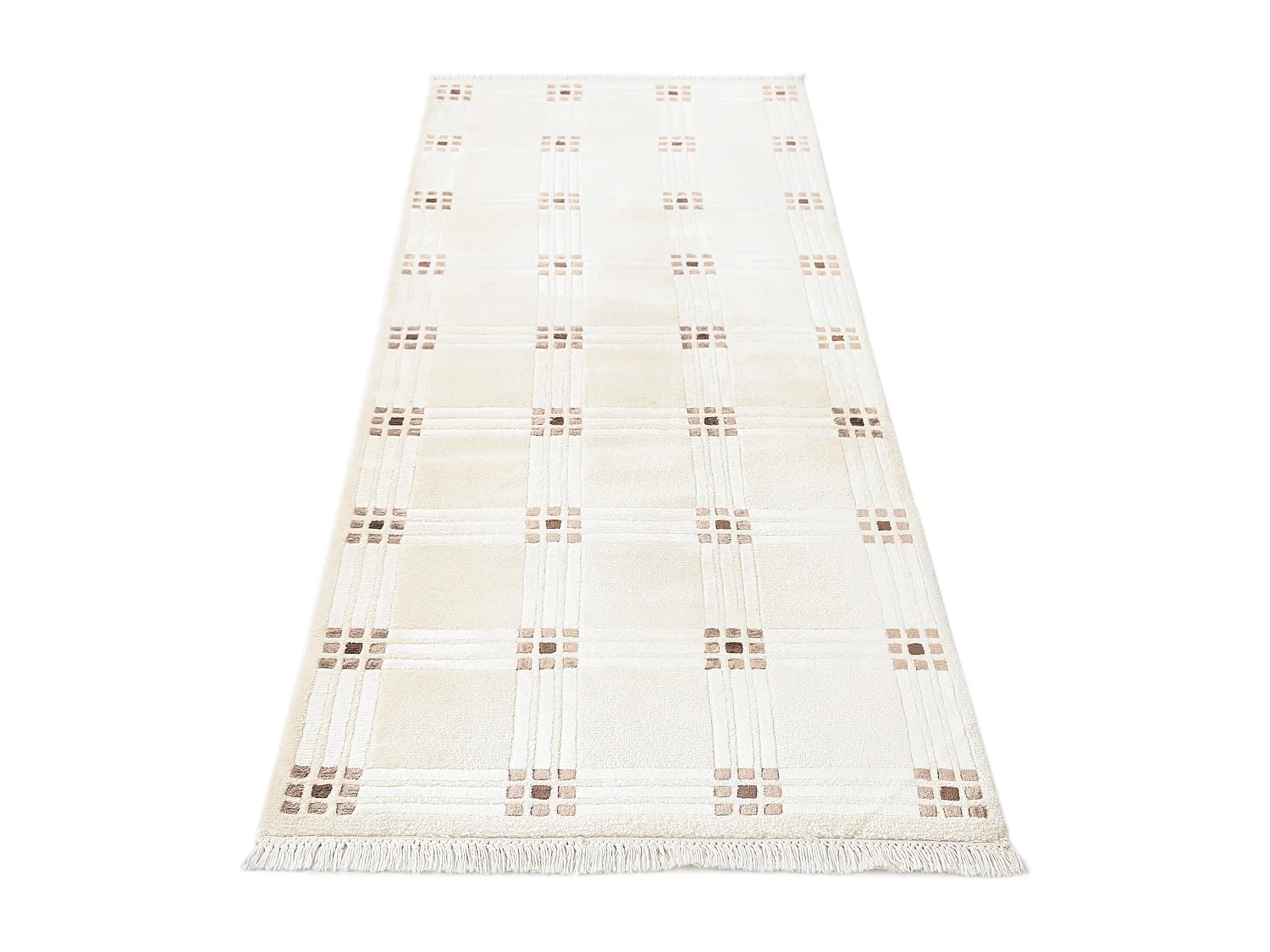 Tapis de couloir en laine 81x211 beige Darya