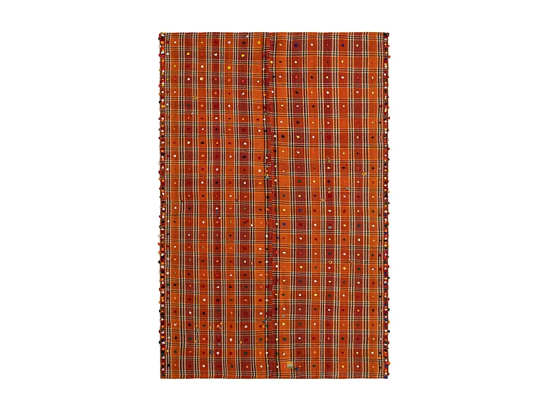 Tapis de laine 140x214 orange Jajim