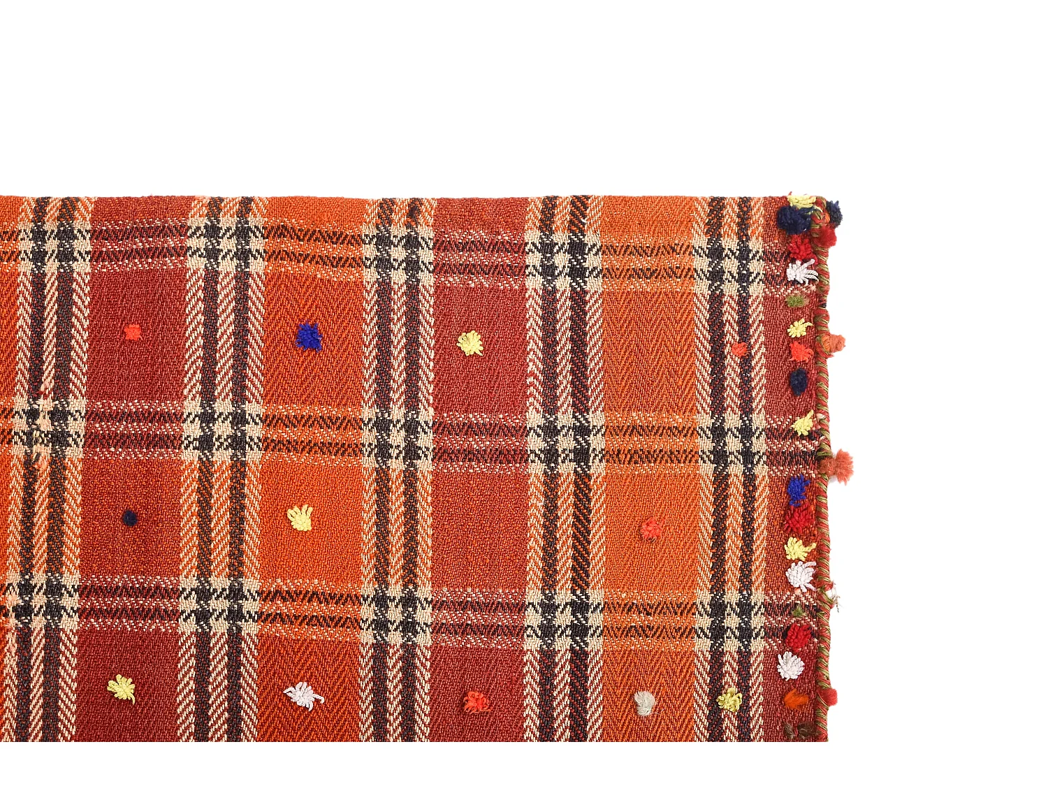 Tapis de laine 140x214 orange Jajim