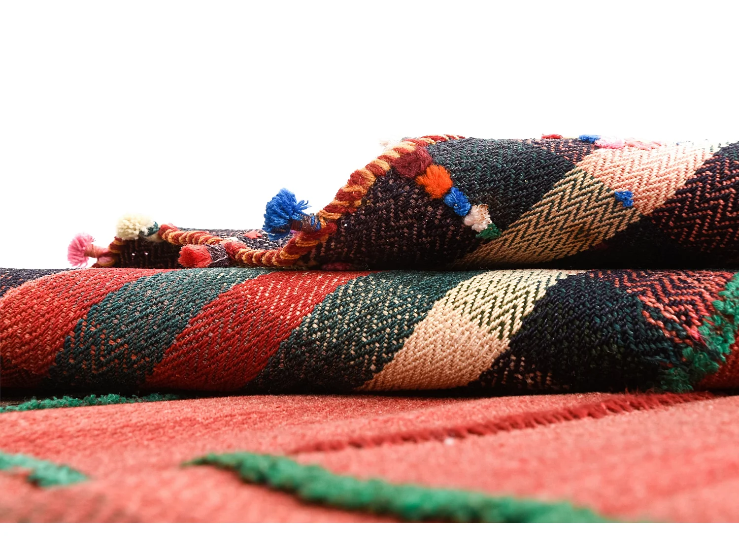 Wollteppich 121x150 Rot Jajim