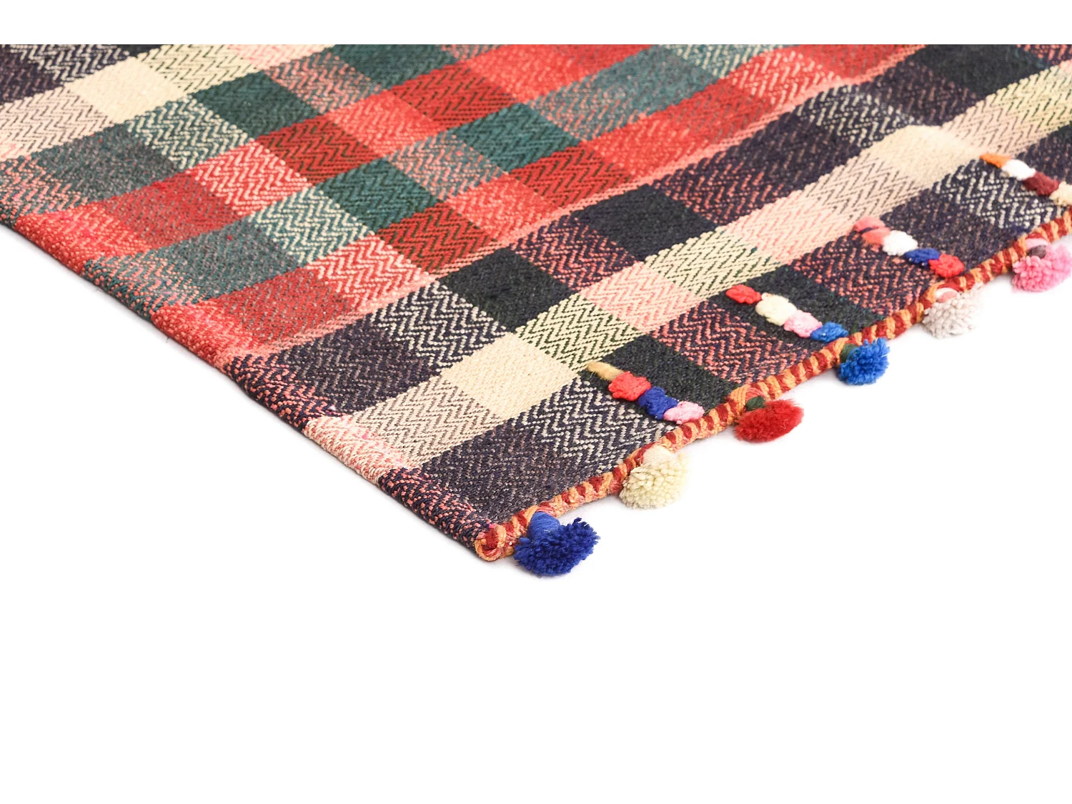 Tappeto in lana 121x150 rosso Jajim