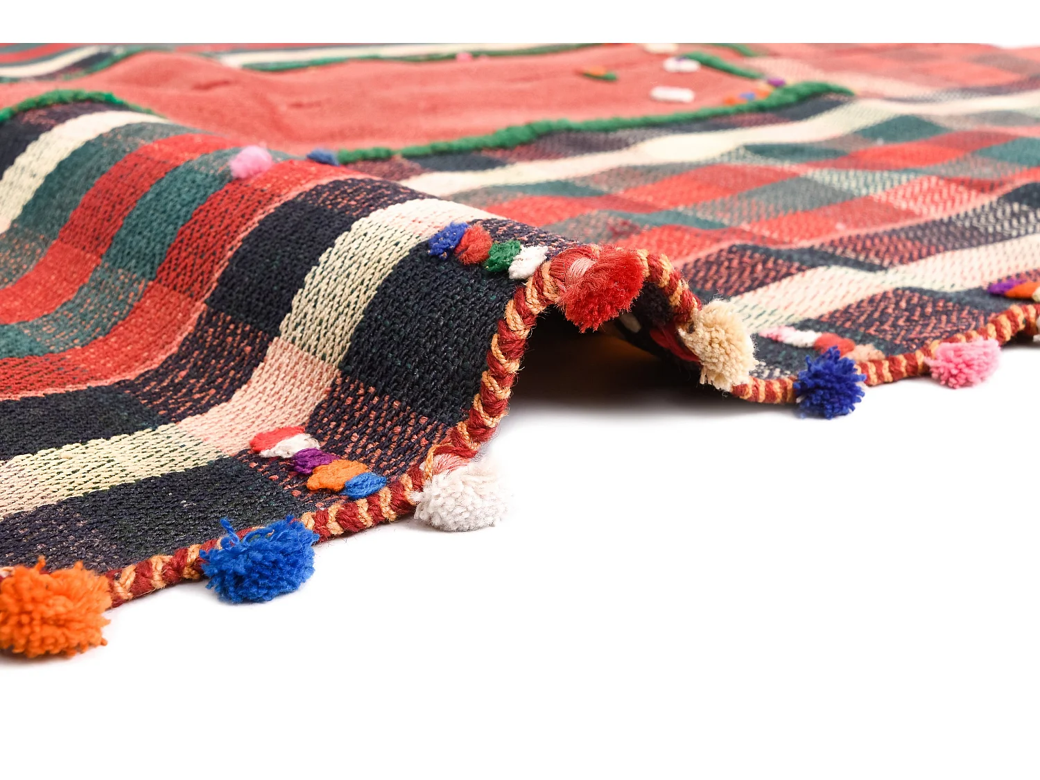 Tappeto in lana 121x150 rosso Jajim