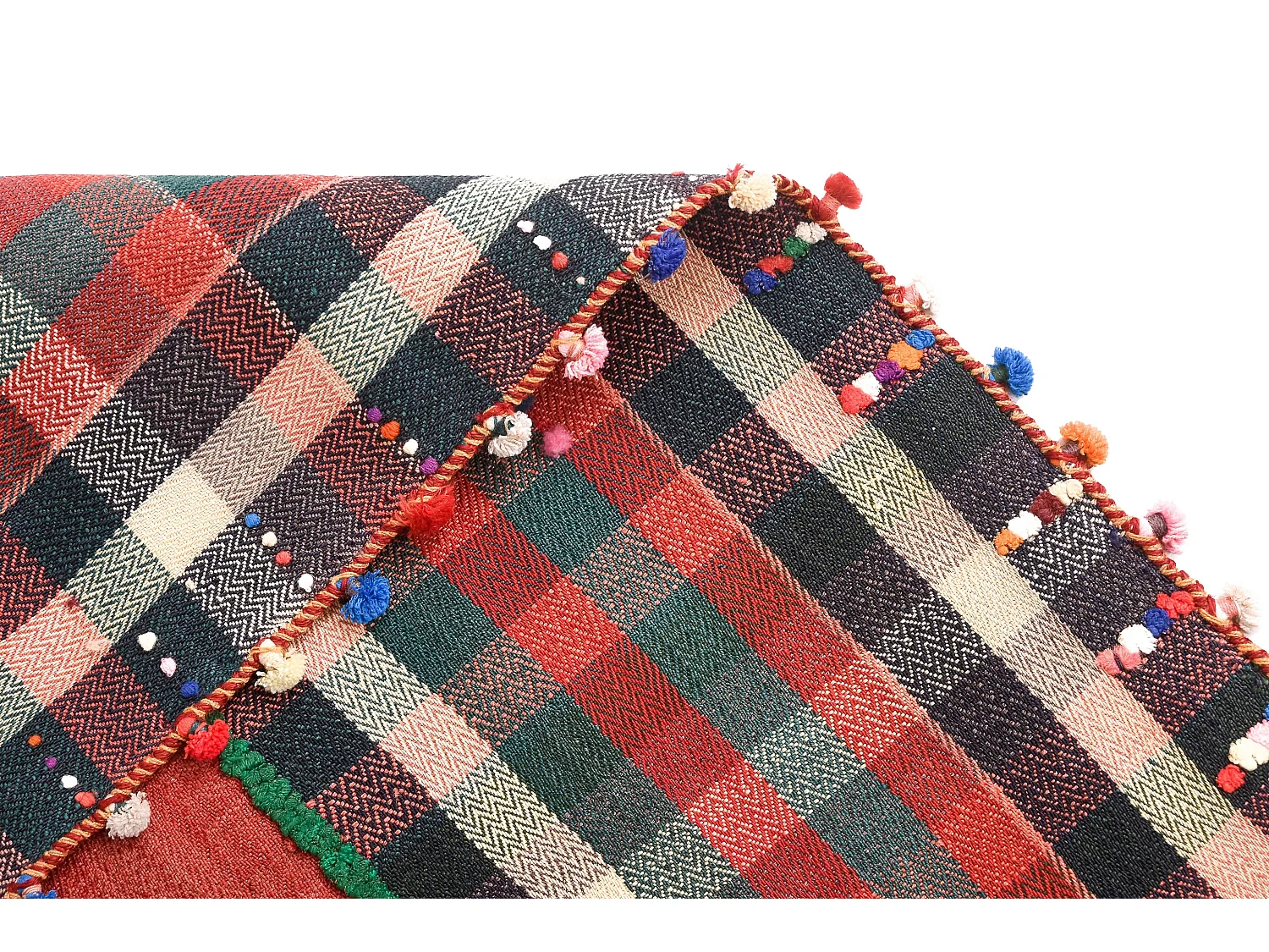 Tappeto in lana 121x150 rosso Jajim