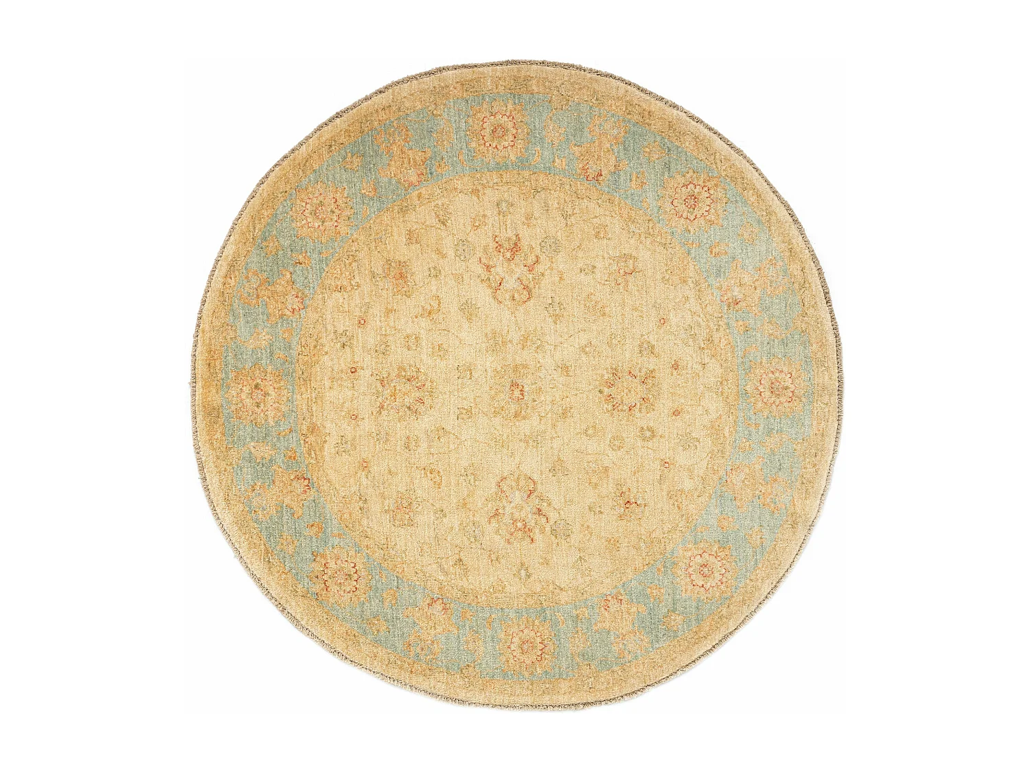 Tapis de laine 147x150 beige Kaizar