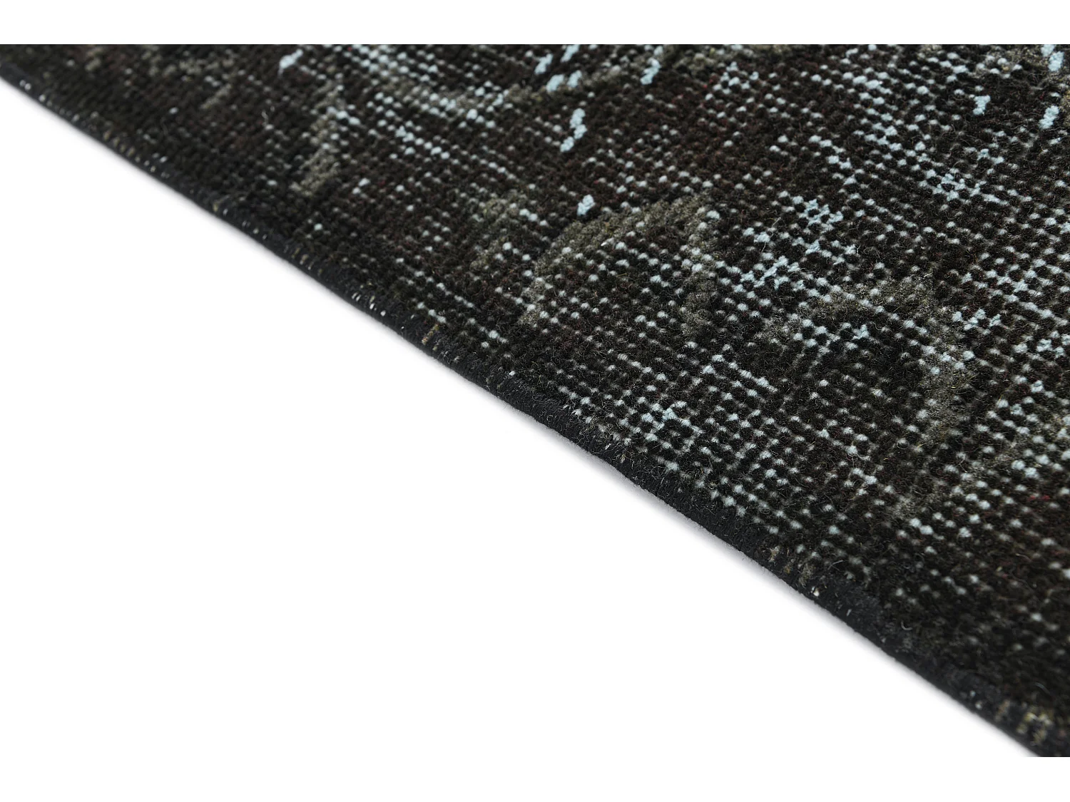 Tappeto in lana 130x249 nero Ultra Vintage