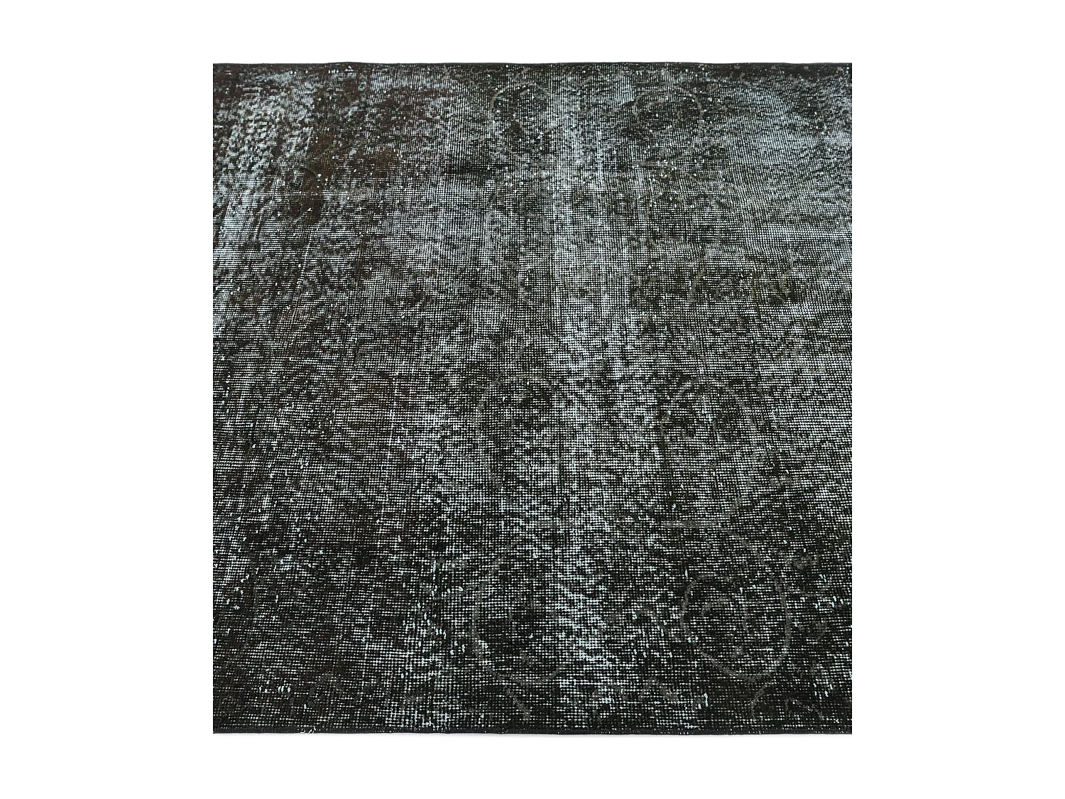 Tapis de laine 130x249 noir Ultra Vintage