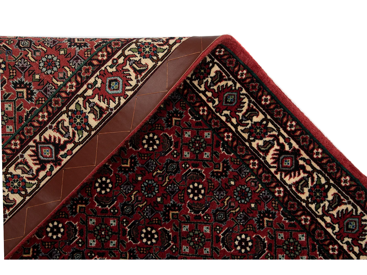 Tappeto per corridoio in lana 70x395 rosso Bidjar