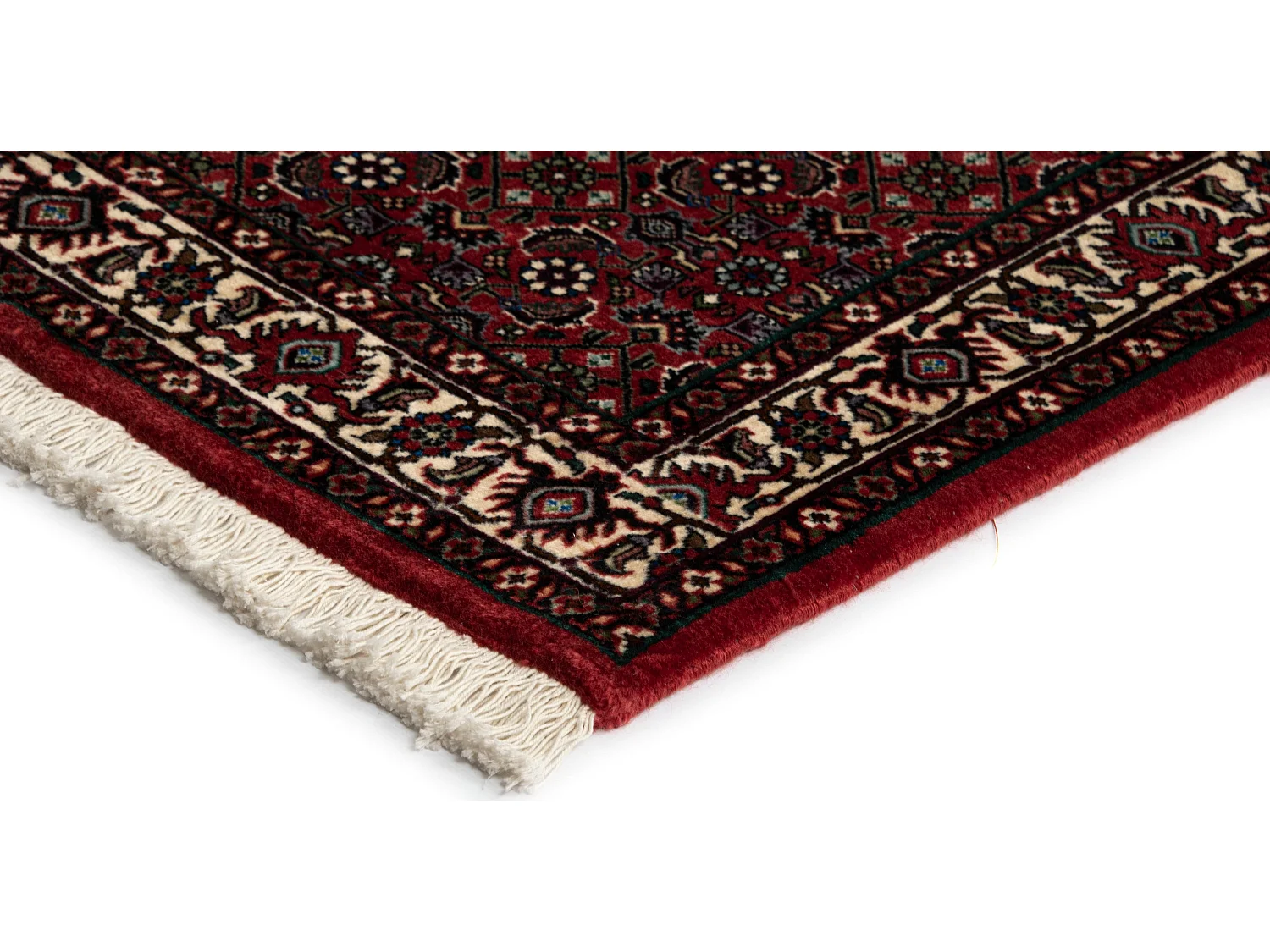 Tappeto per corridoio in lana 70x395 rosso Bidjar