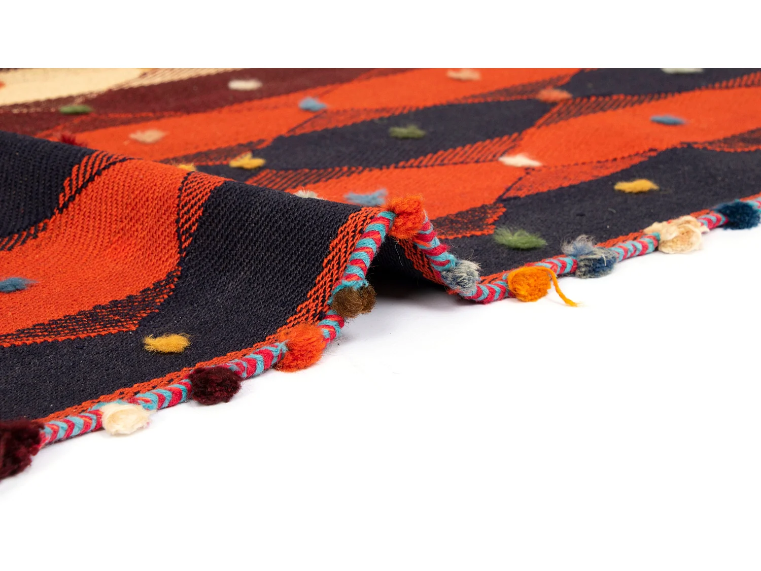 Tappeto in lana 163x240 arancia Jajim