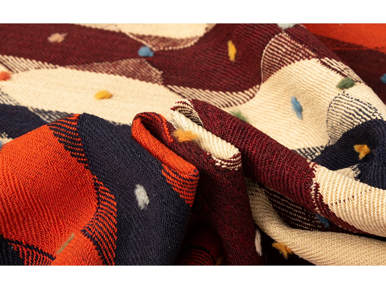 Tappeto in lana 163x240 arancia Jajim