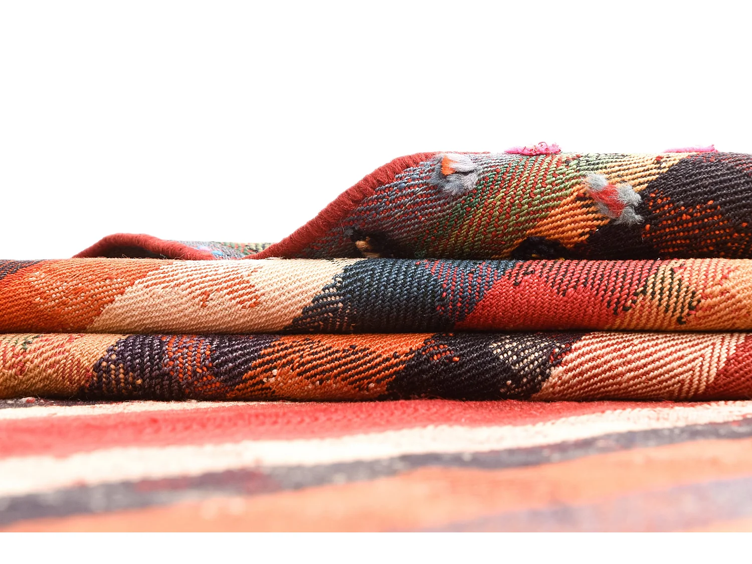 Tapis de laine 136x220 multicolore Jajim