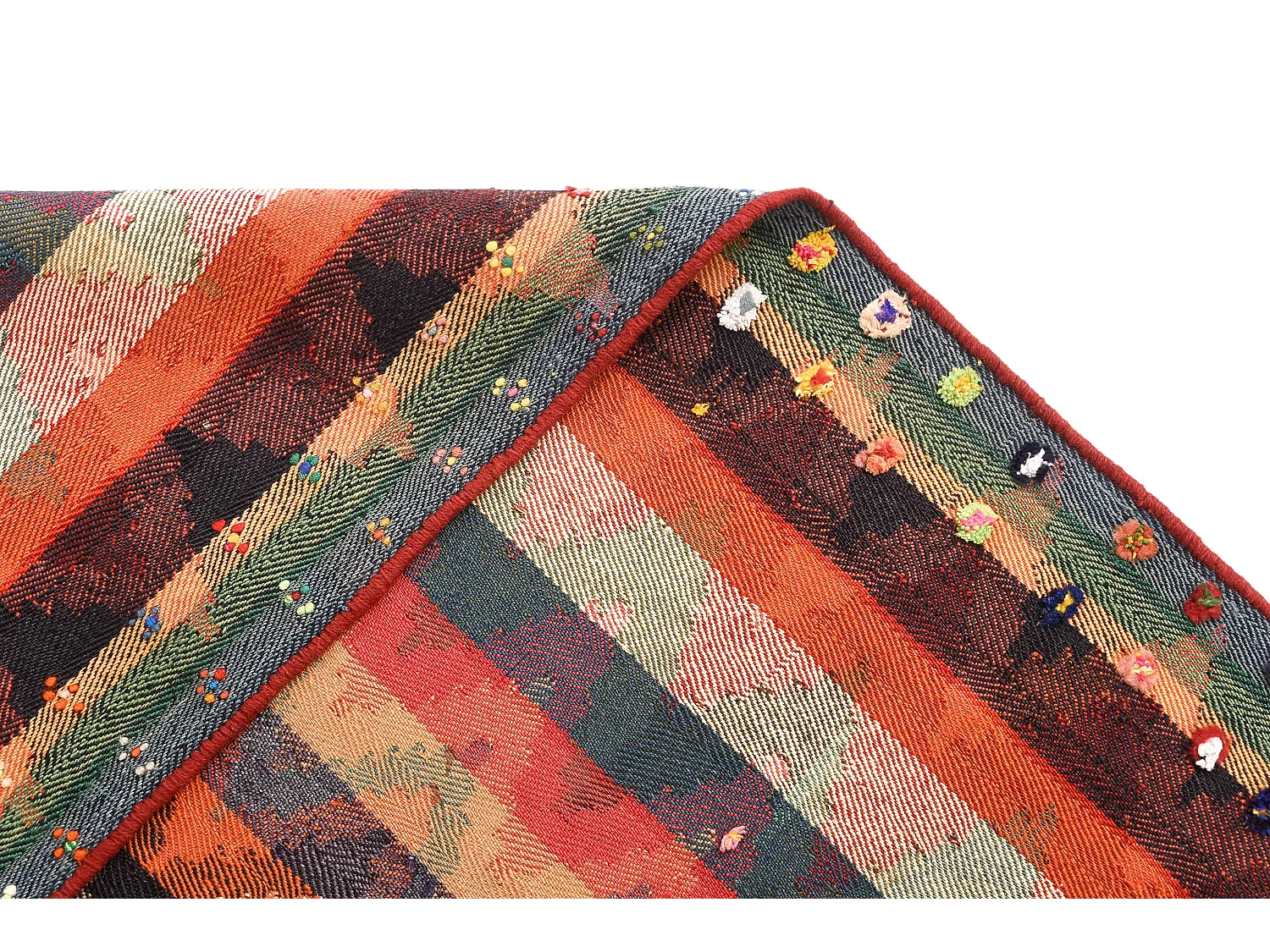 Tapis de laine 136x220 multicolore Jajim