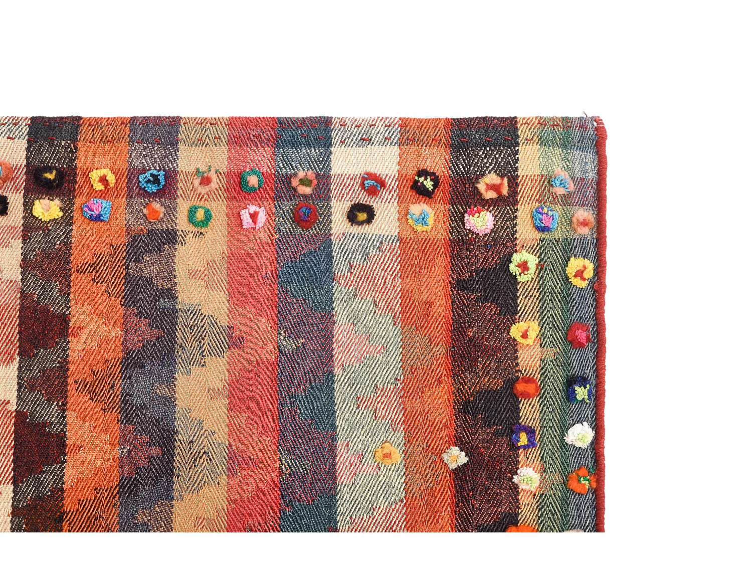 Tapis de laine 136x220 multicolore Jajim