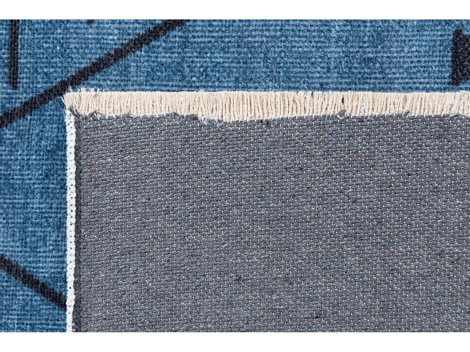 Tapis 65x120 bleu Kriens Maya