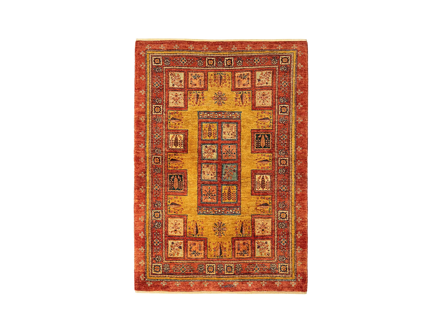 Tapis de laine 110x160 rouge Kashkuli