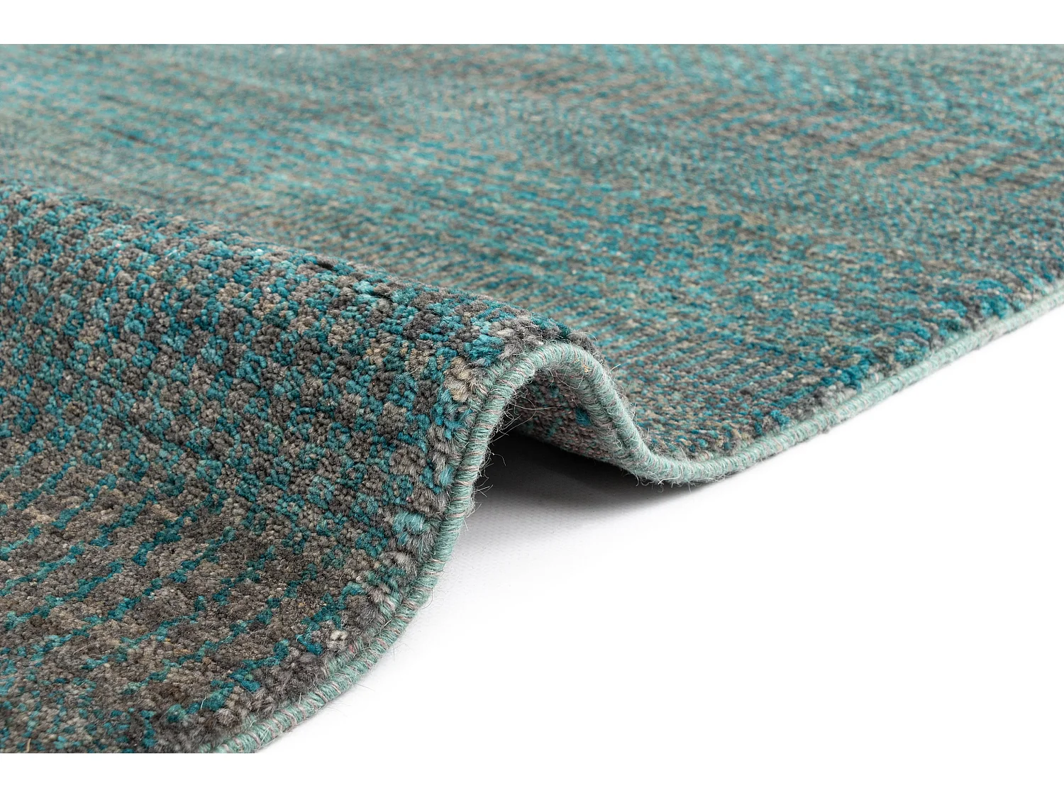 Tapis de laine 100x159 vert Juma