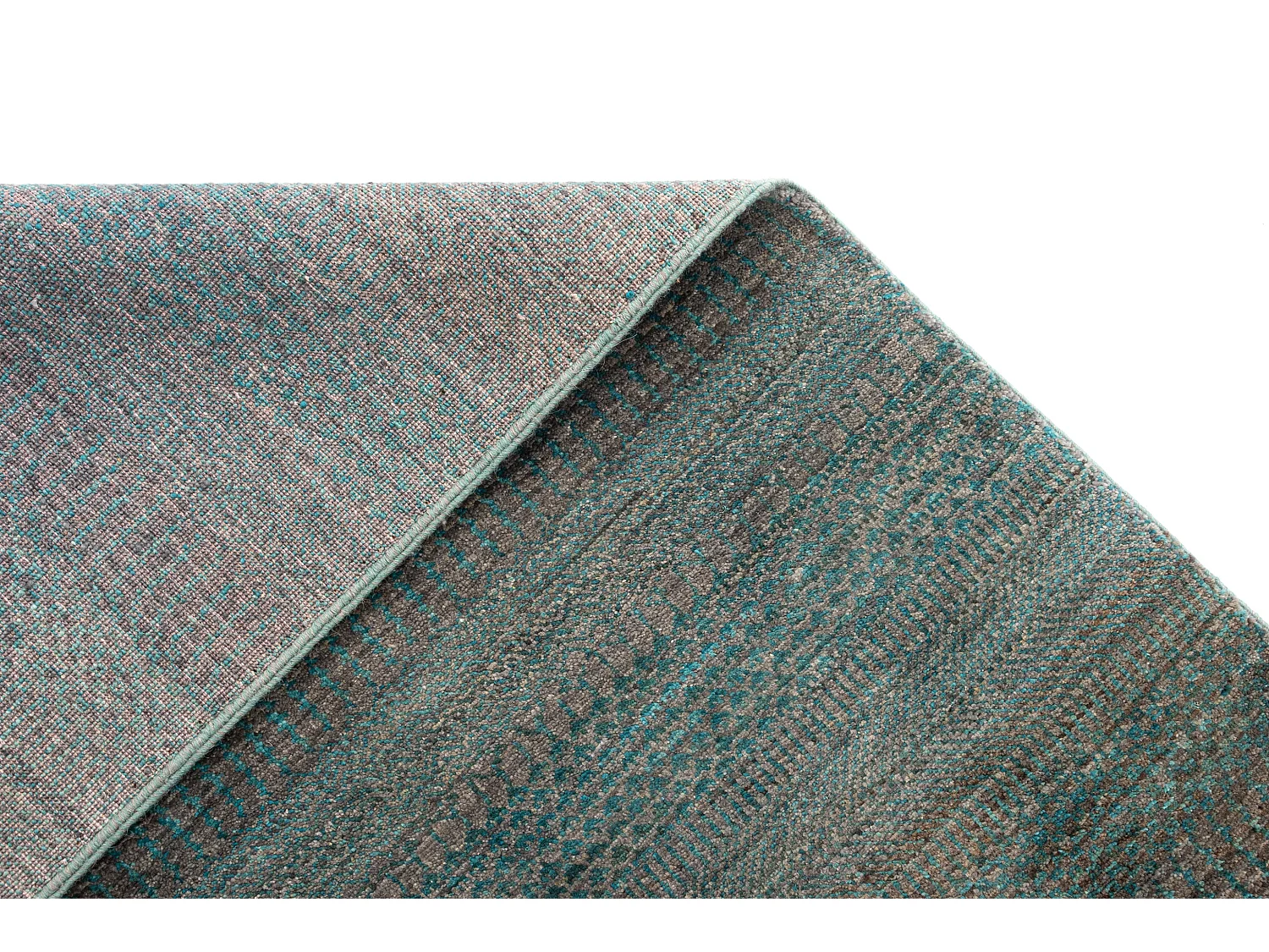 Tapis de laine 100x159 vert Juma