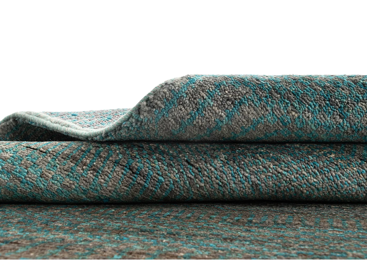 Tapis de laine 100x159 vert Juma