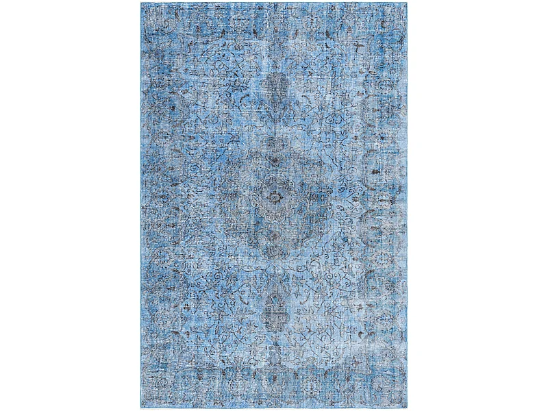 Tappeto in lana 193x300 Blu Ultra Vintage