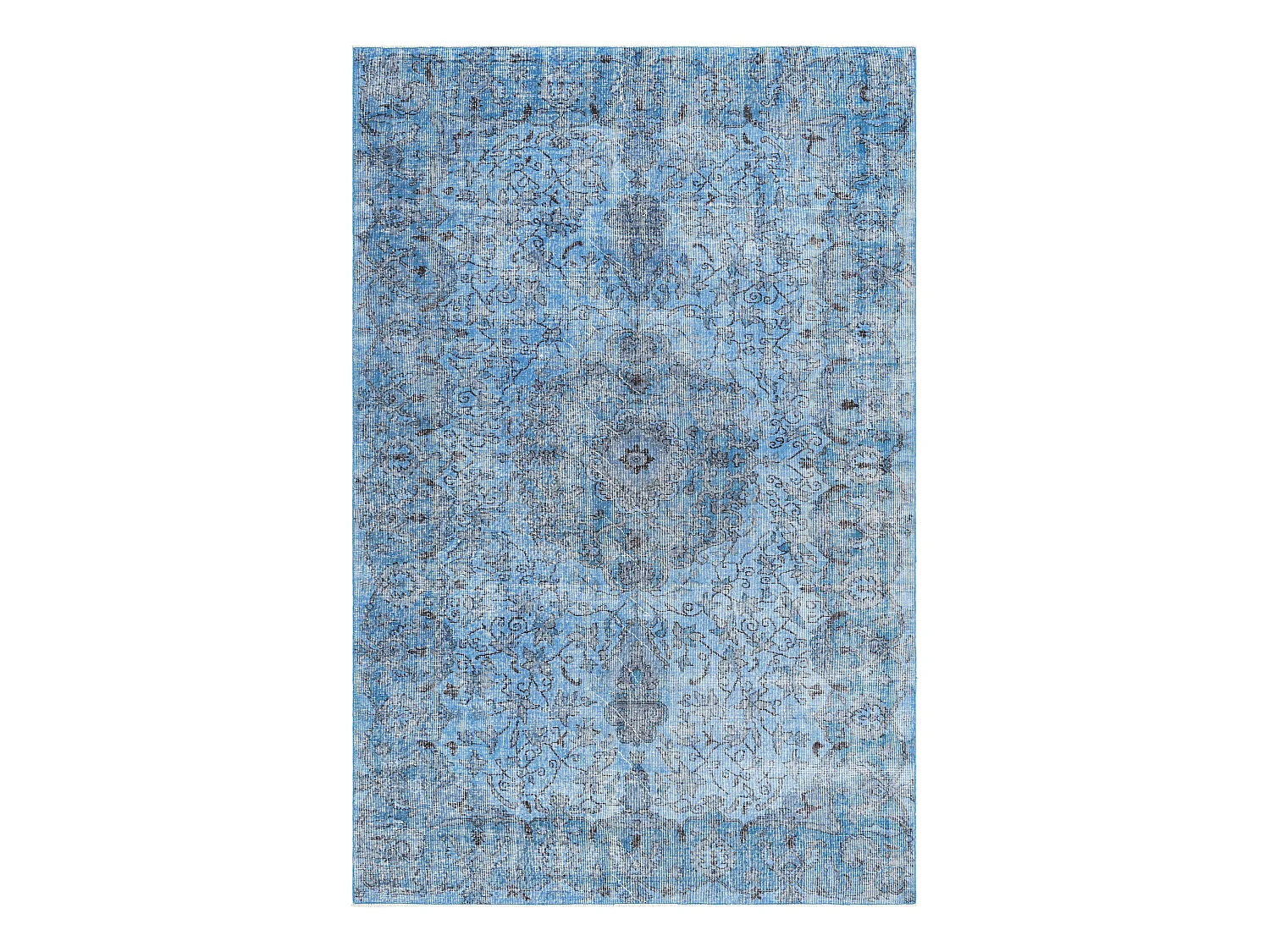 Tapis de laine 193x300 Bleu Ultra Vintage