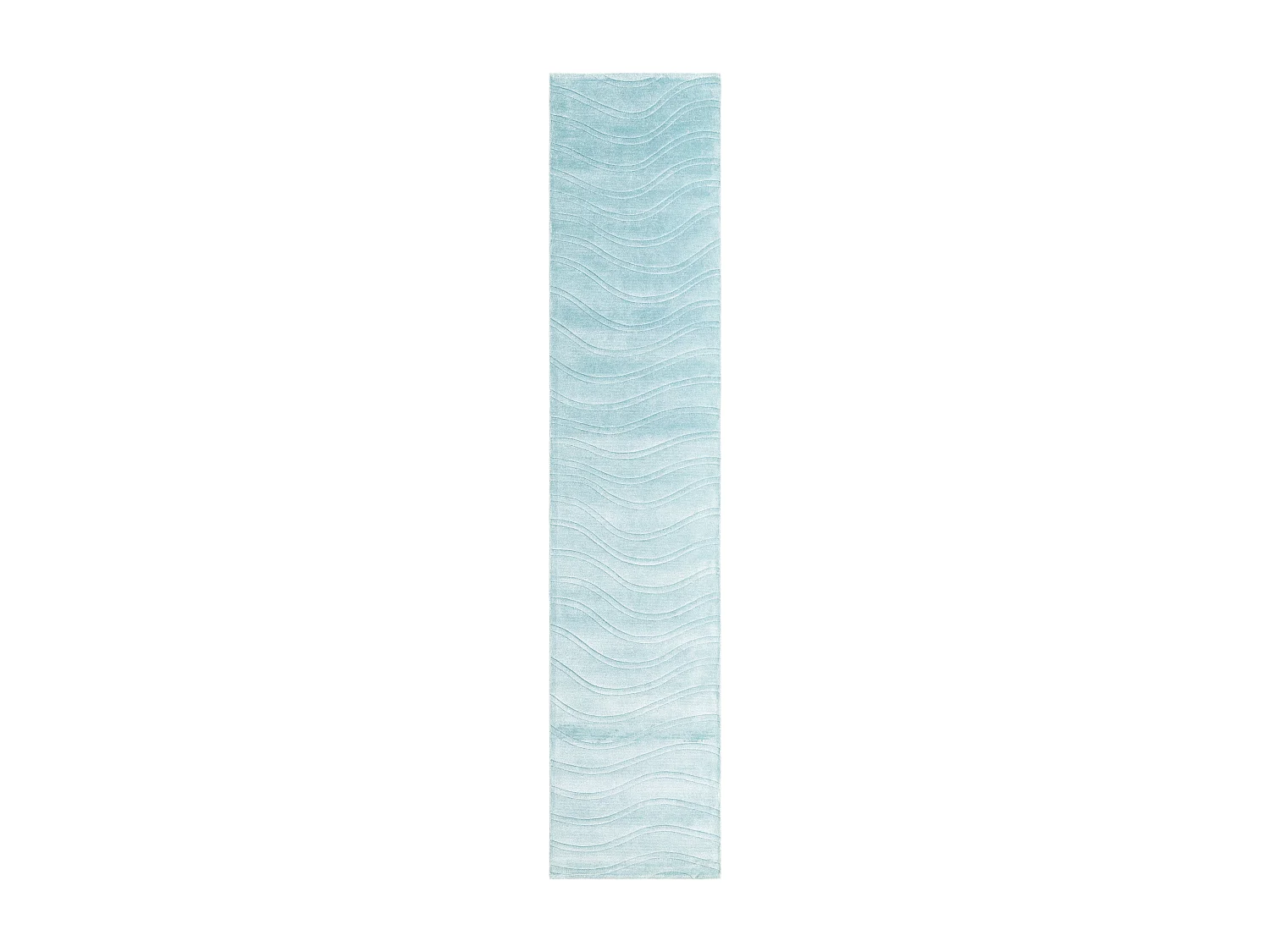 Tapis de couloir en laine 81x394 bleu Darya