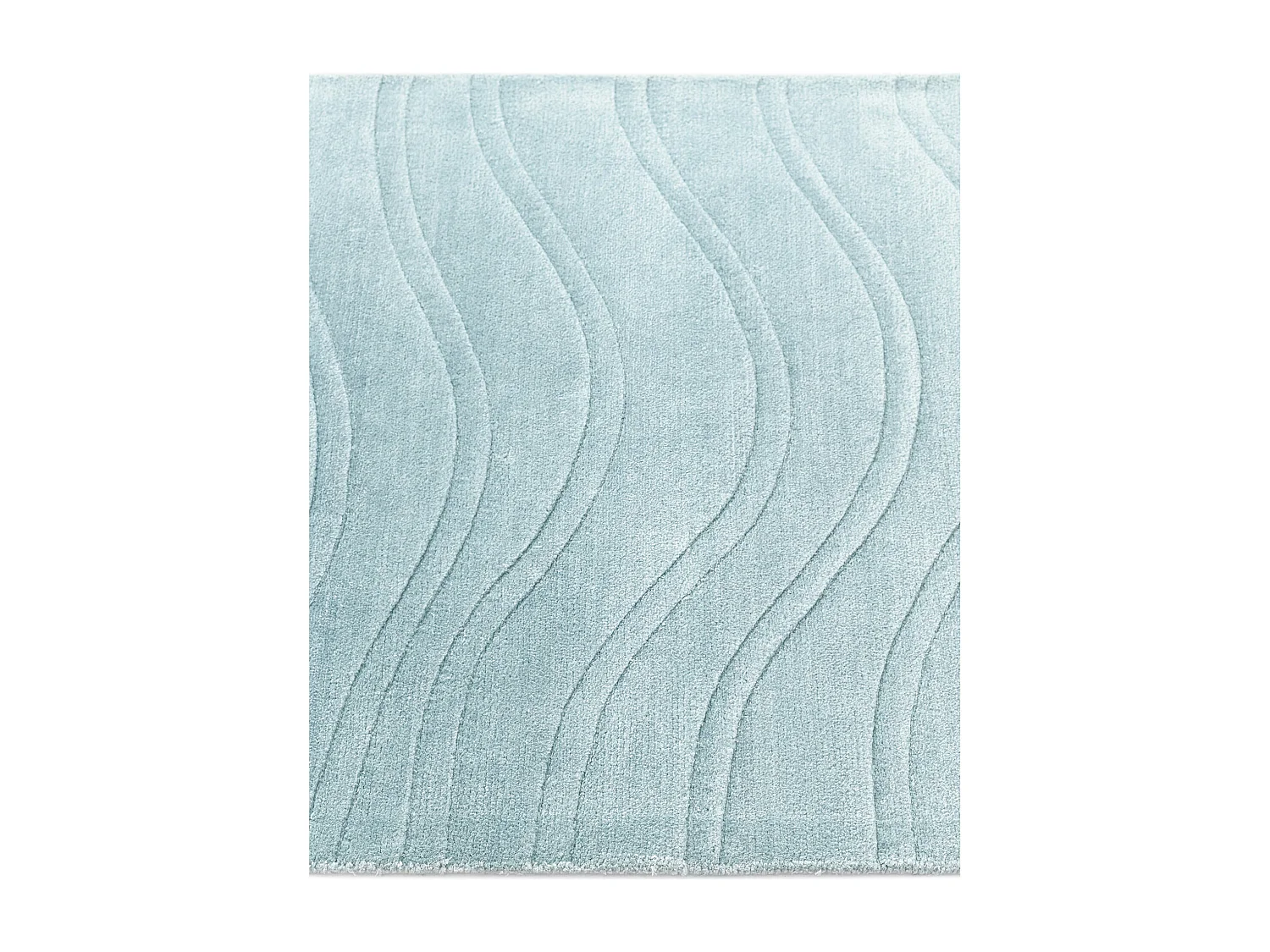 Tapis de couloir en laine 81x394 bleu Darya