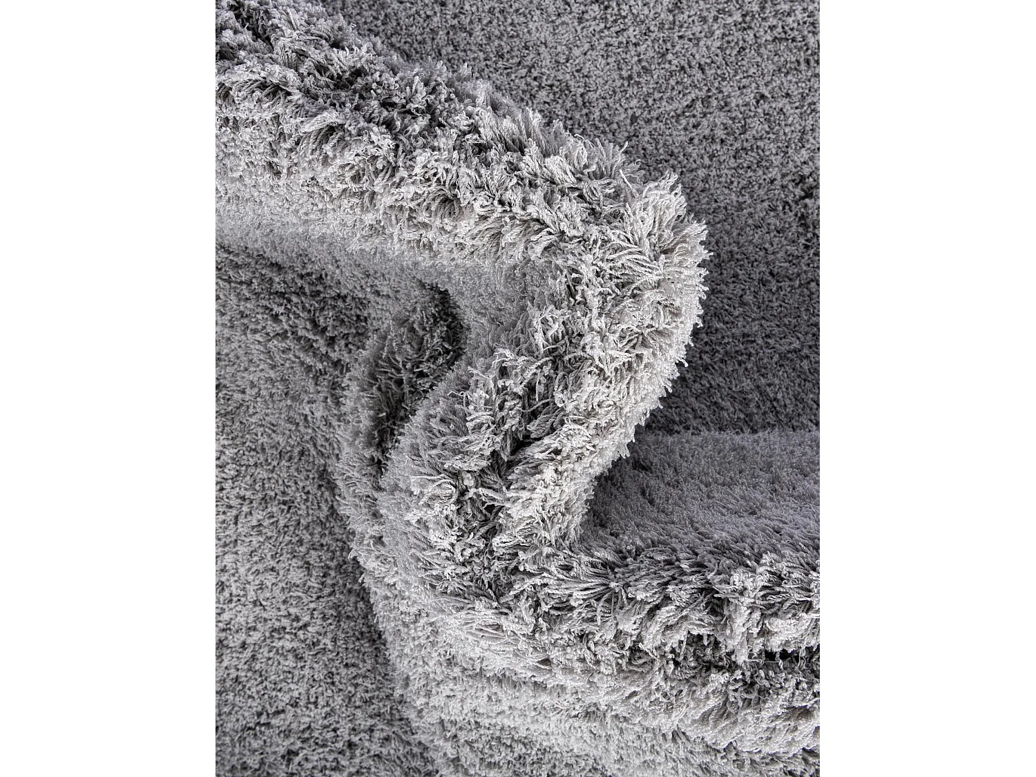 Hochflorteppich 62x185 Silber-Grau Luzern