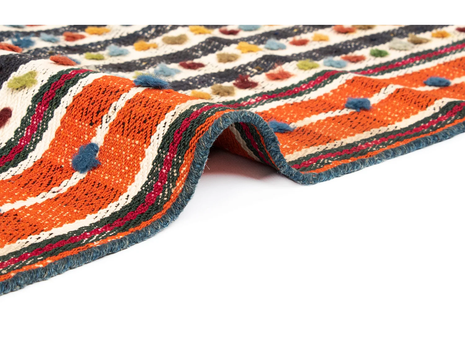 Tapis de laine 144x220 rouge Jajim