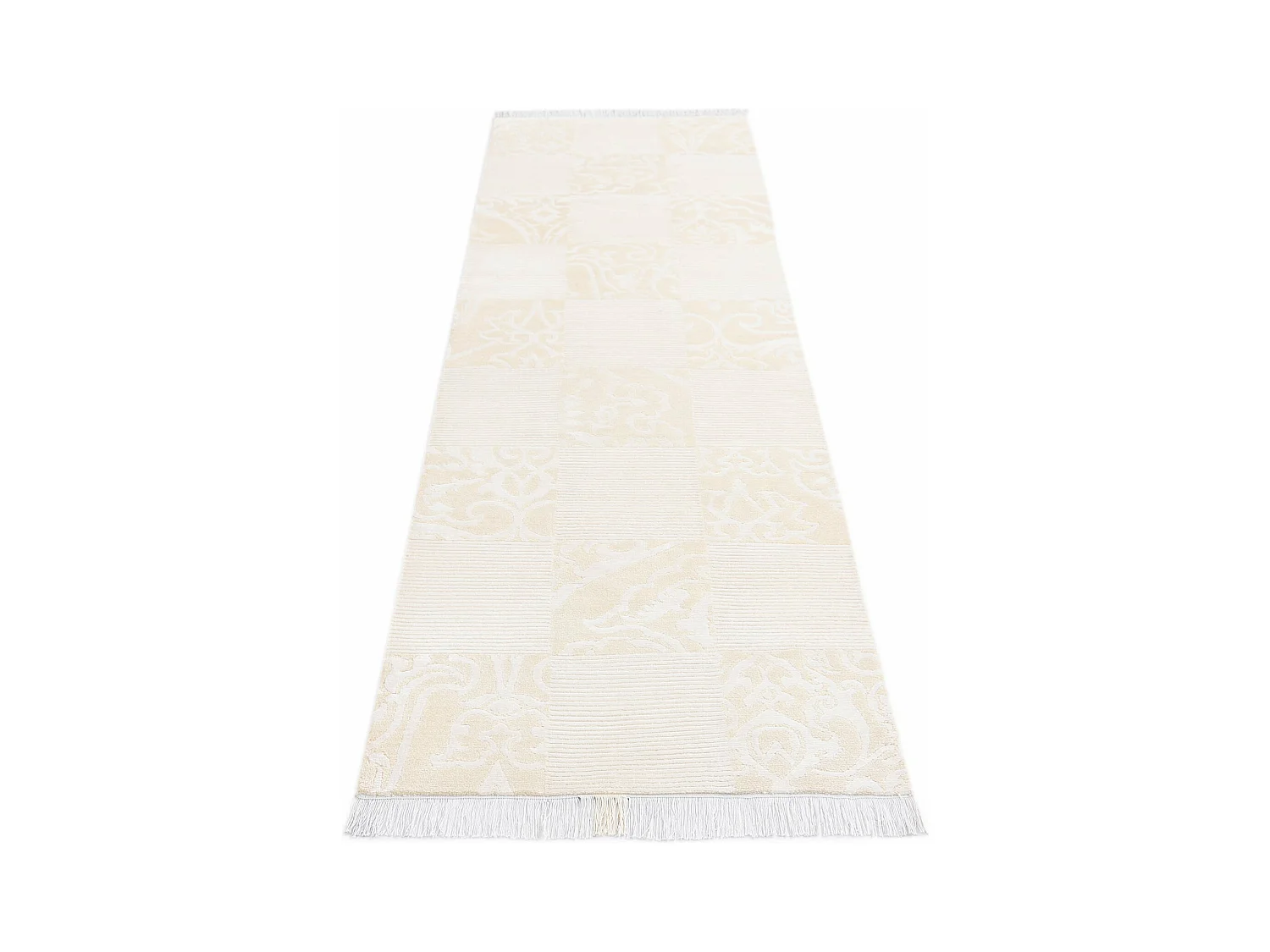Tapis de couloir en laine 79x300 beige Darya