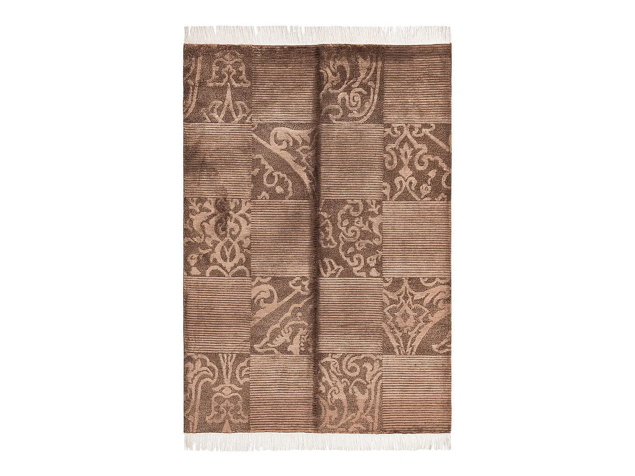 Tapis de laine 124x183 brun Darya