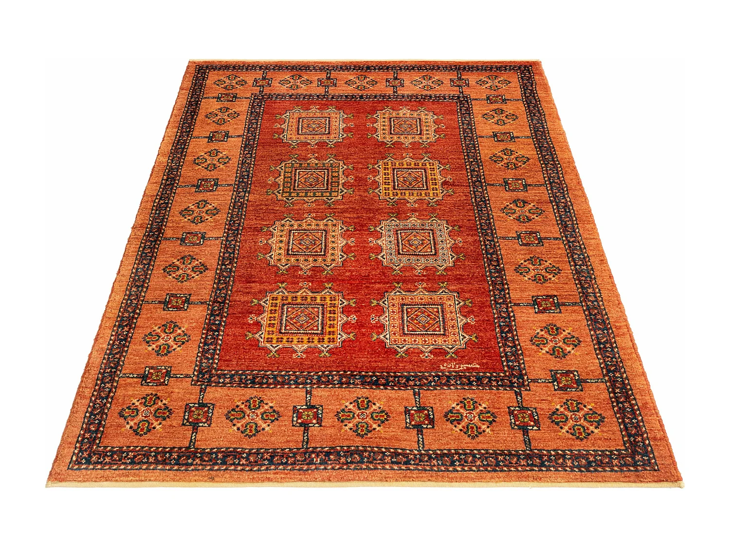 Tapis de laine 108x162 rouge Kashkuli