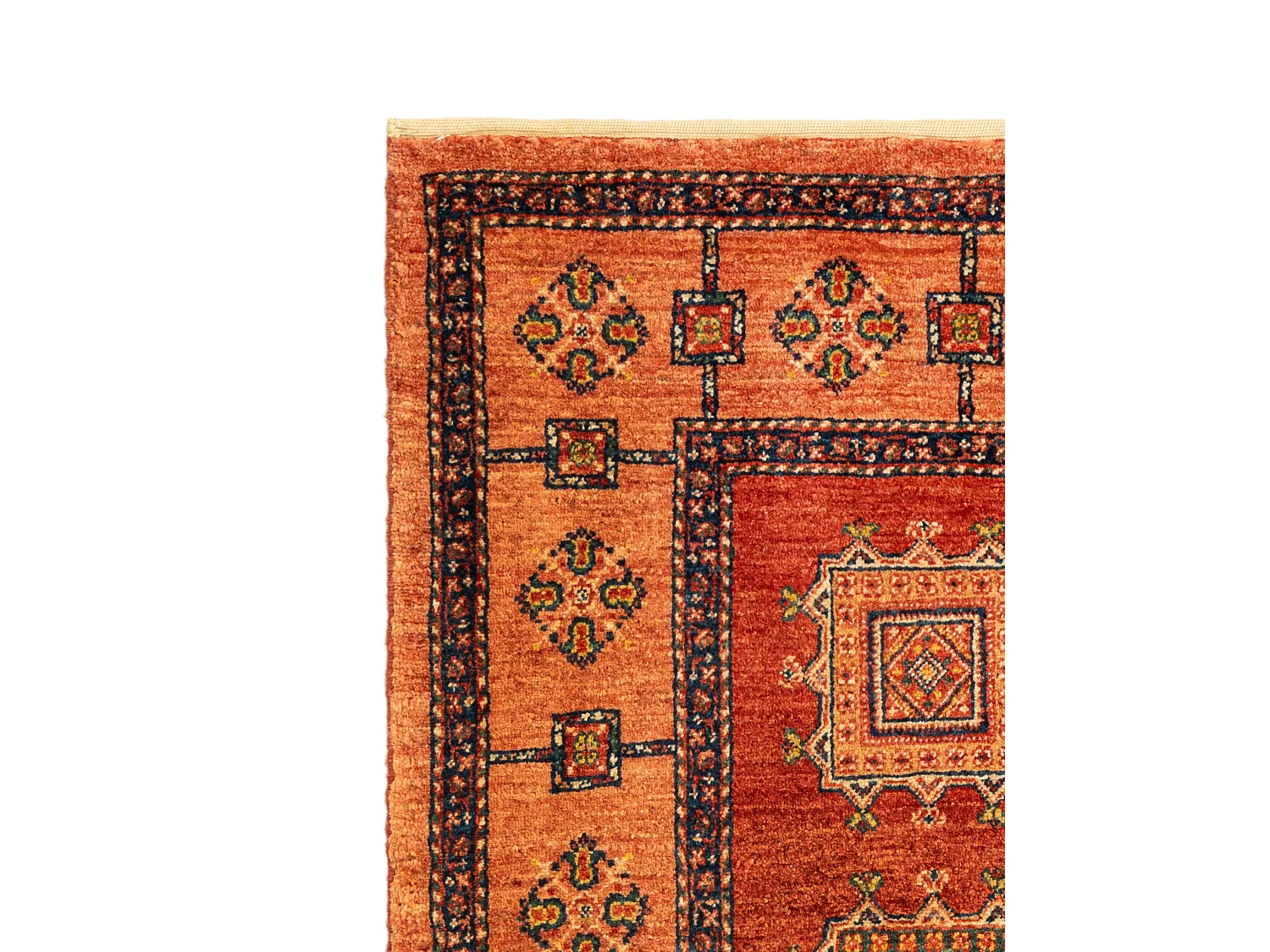 Tapis de laine 108x162 rouge Kashkuli