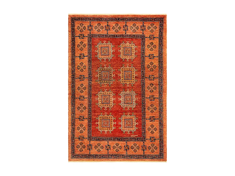 Tappeto in lana 108x162 rosso Kashkuli