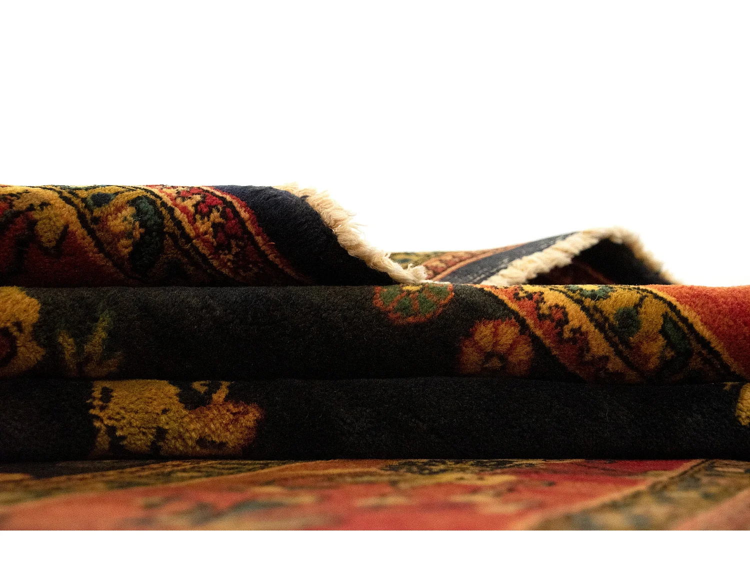 Tappeto in lana 186x286 nero Ghom