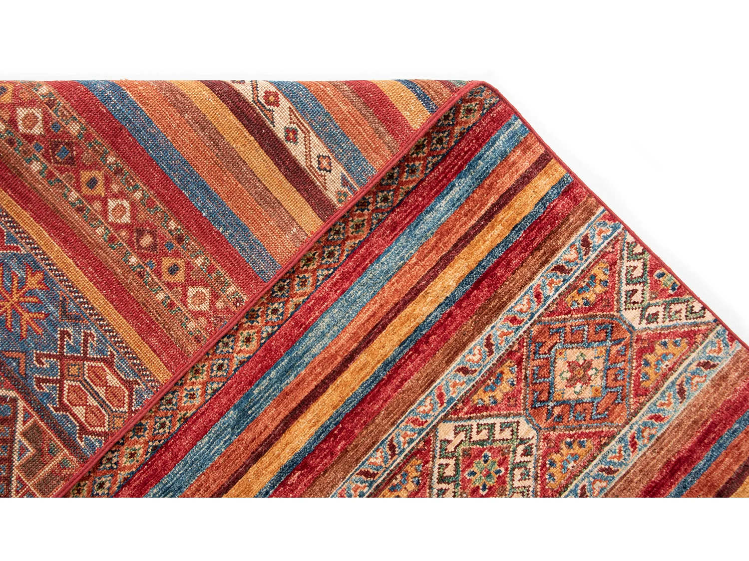 Tapis de laine 251x304 rouge Torkman