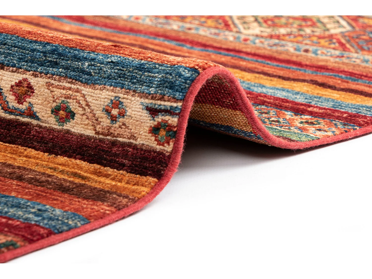 Tapis de laine 251x304 rouge Torkman