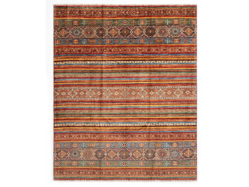 Tappeto in lana 251x304 rosso Torkman