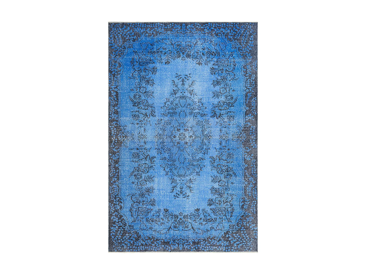 Wollteppich 185x290 Blau Ultra Vintage