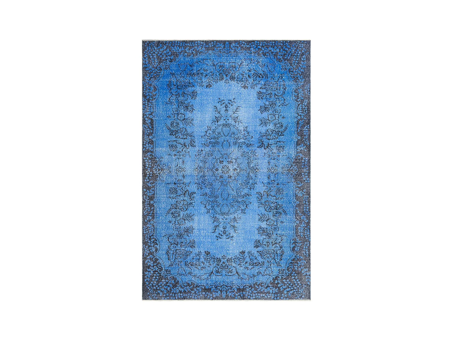 Tapis de laine 185x290 Bleu Ultra Vintage