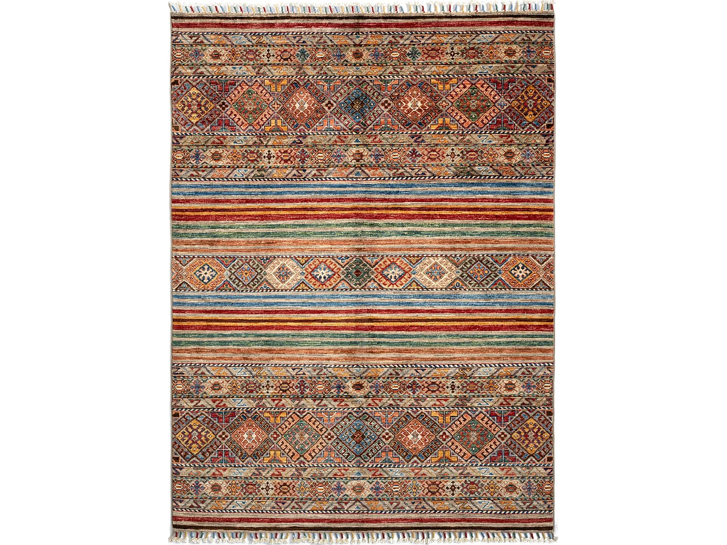 Wollteppich 145x199 Mehrfarbig Torkman