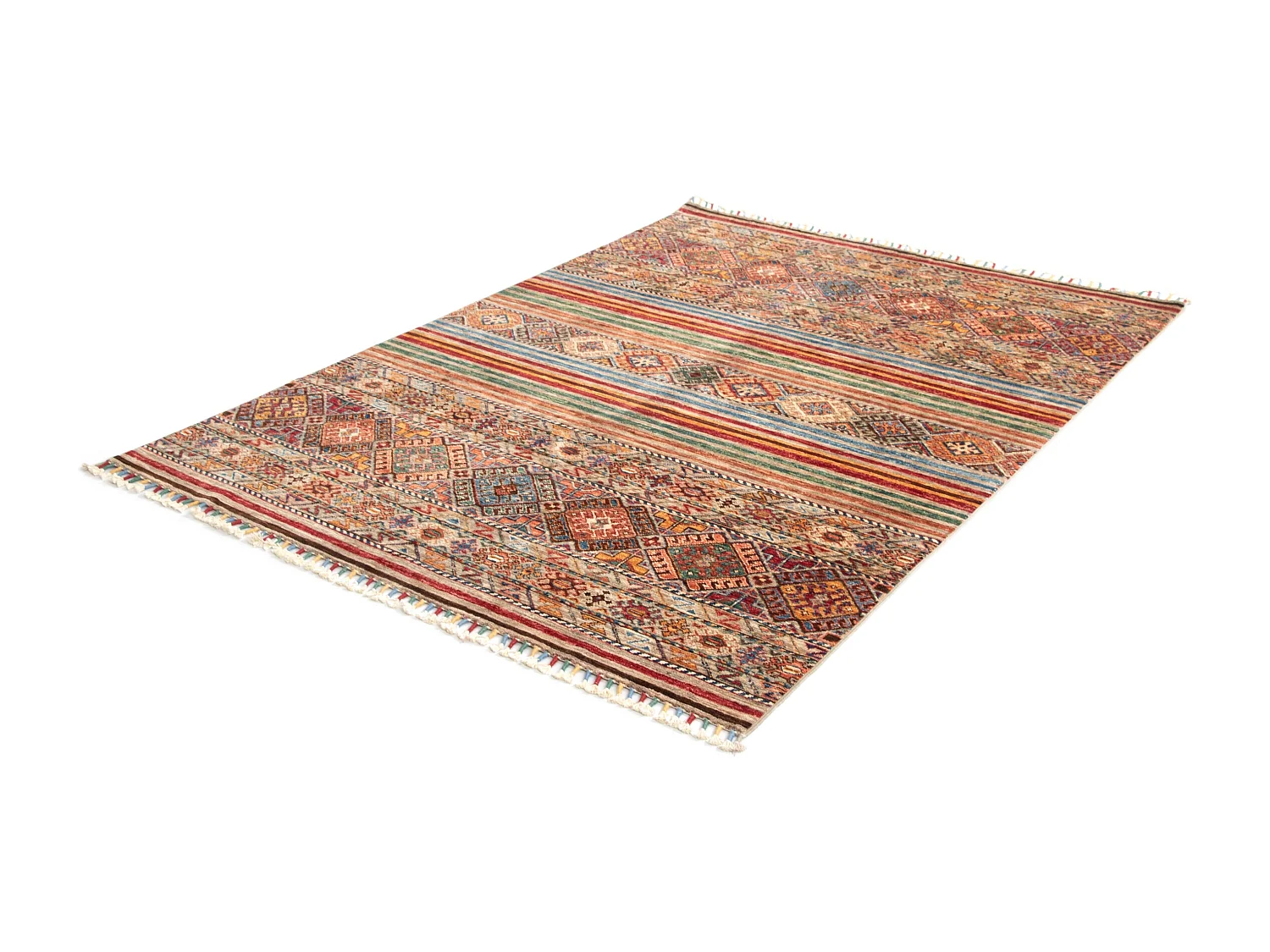 Wollteppich 145x199 Mehrfarbig Torkman