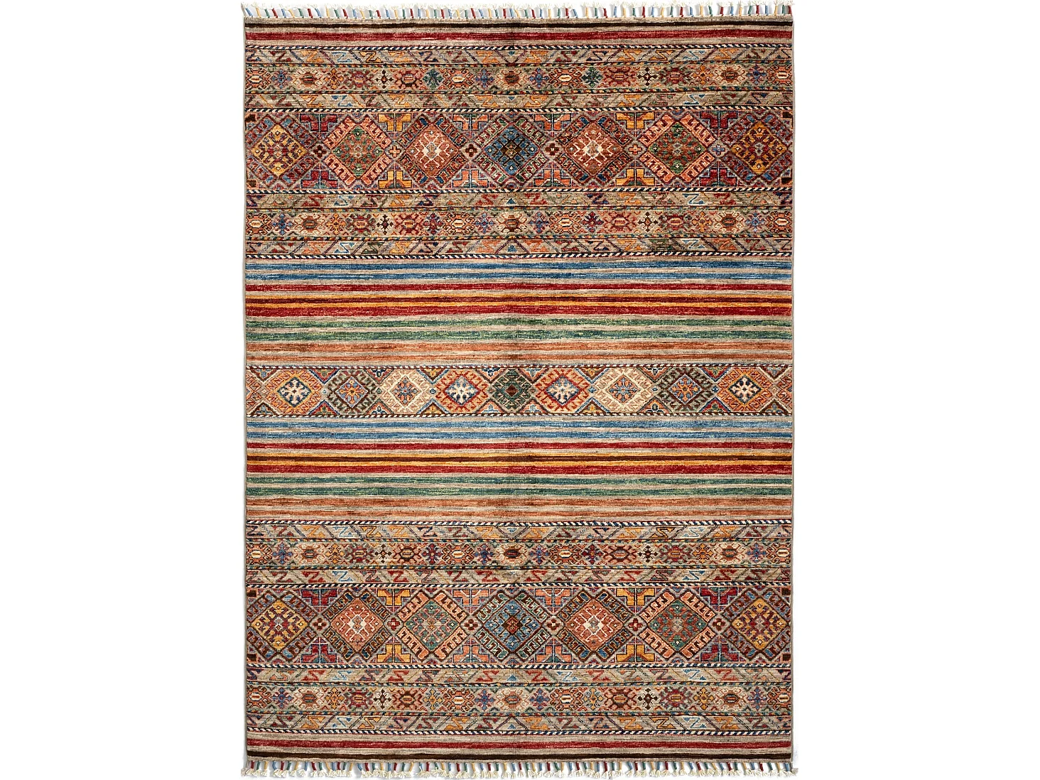 Wollteppich 145x199 Mehrfarbig Torkman