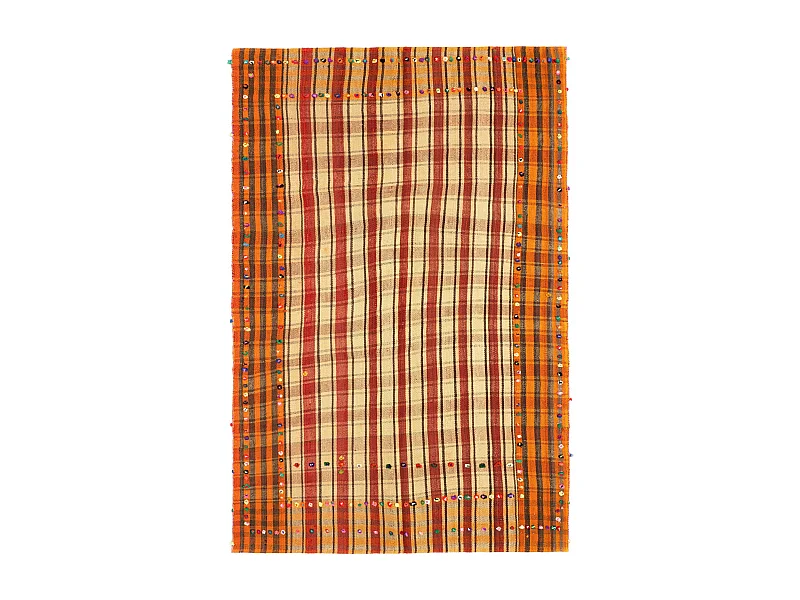 Wollteppich 158x235 Beige Jajim