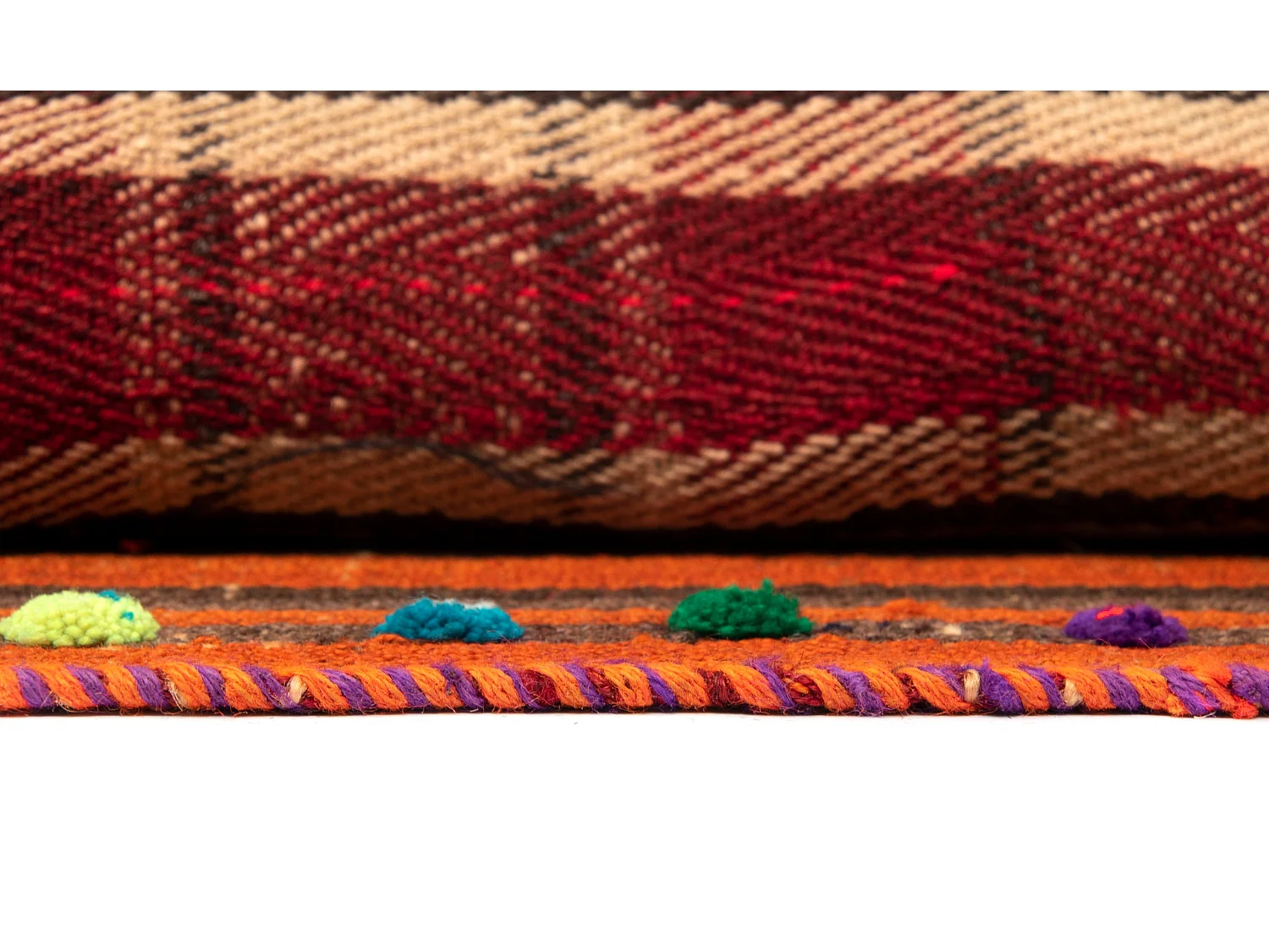 Wollteppich 158x235 Beige Jajim