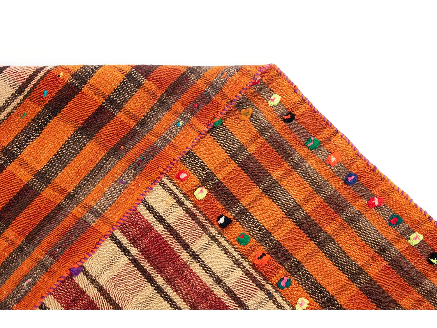 Wollteppich 158x235 Beige Jajim