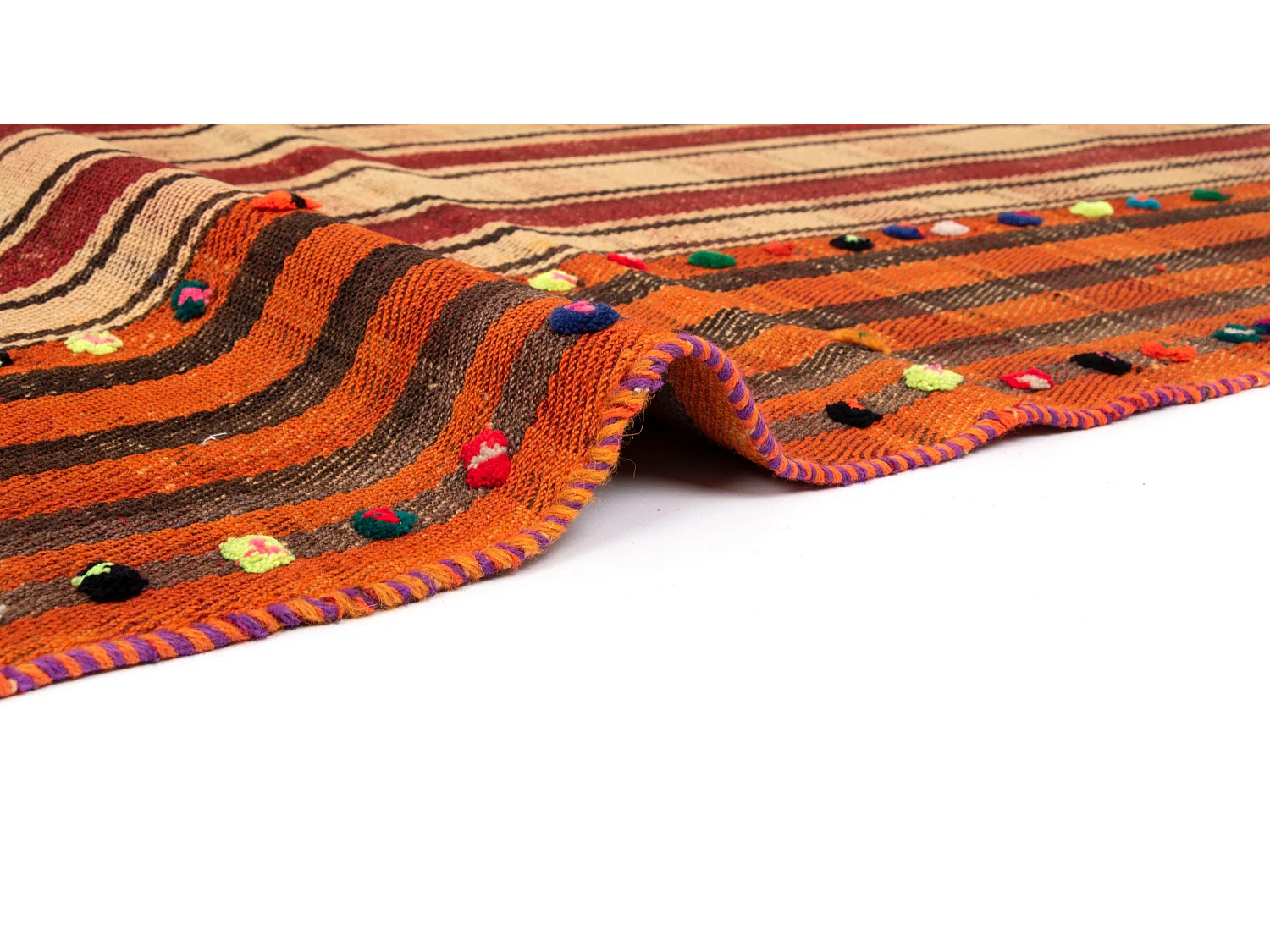 Wollteppich 158x235 Beige Jajim