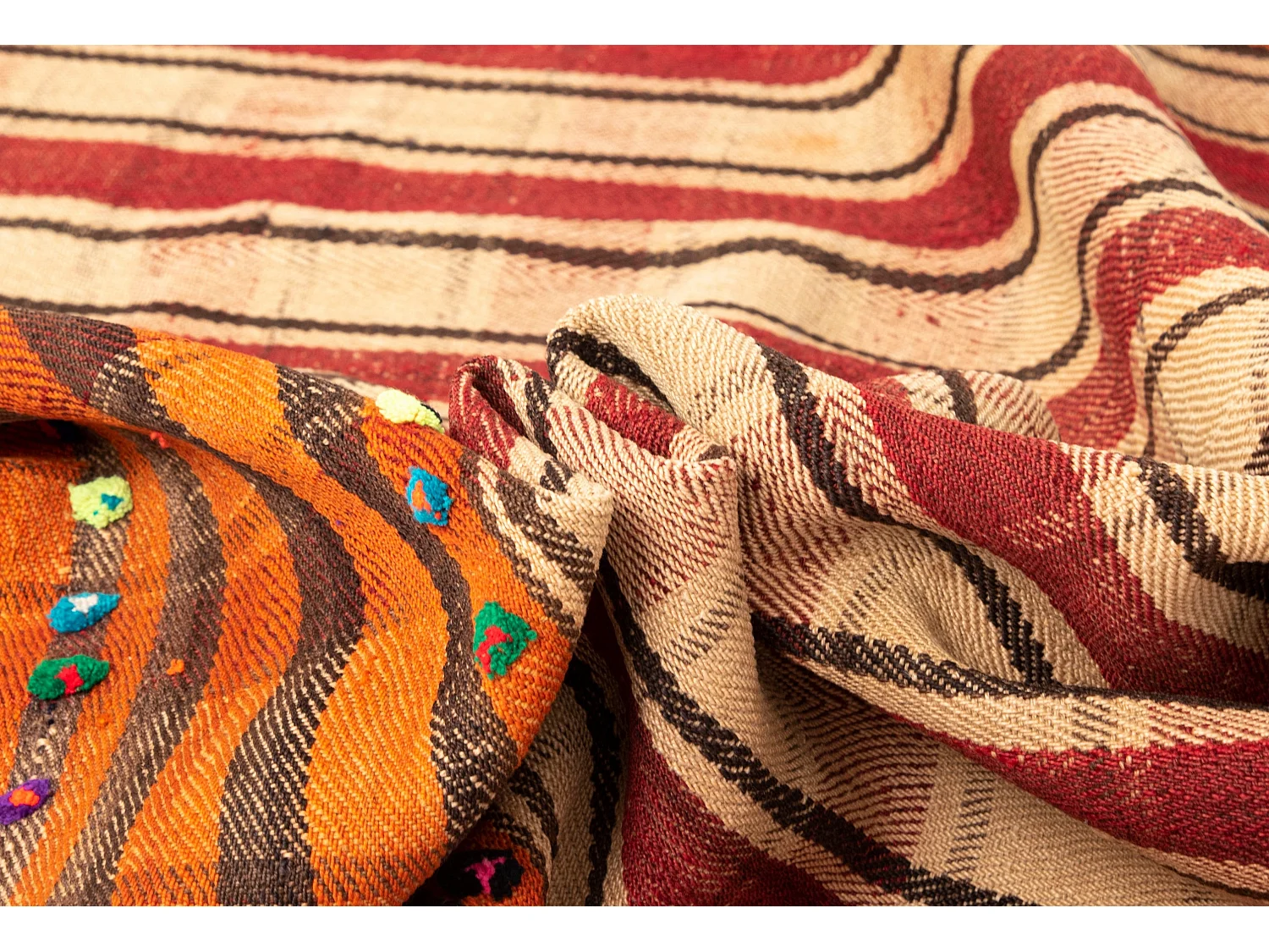 Wollteppich 158x235 Beige Jajim