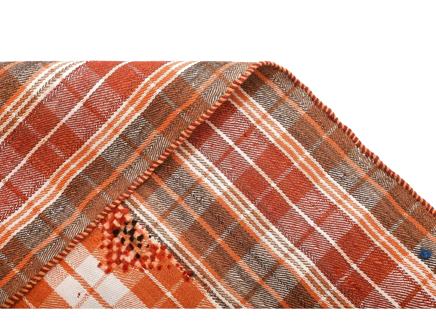 Wollteppich 158x209 Orange Jajim