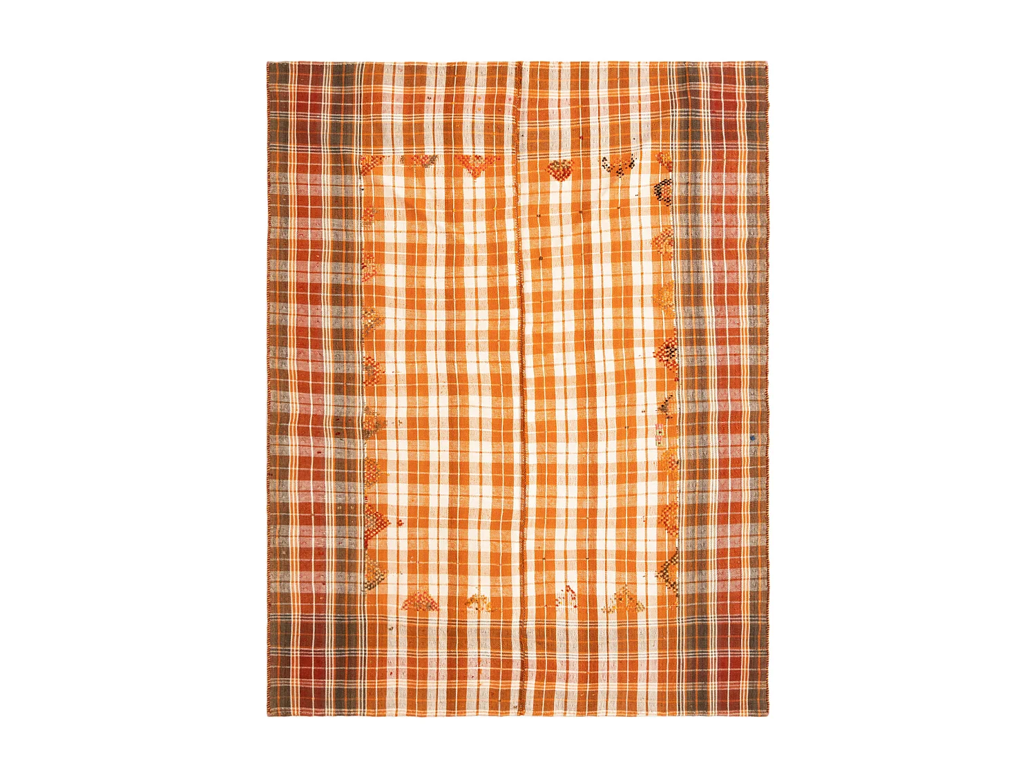 Wollteppich 158x209 Orange Jajim