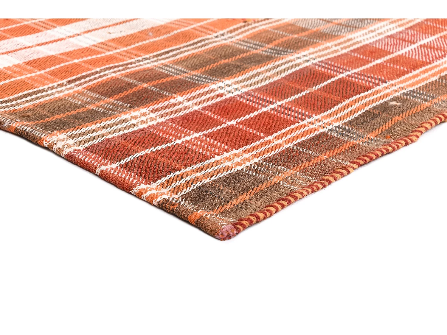 Tapis de laine 158x209 orange Jajim